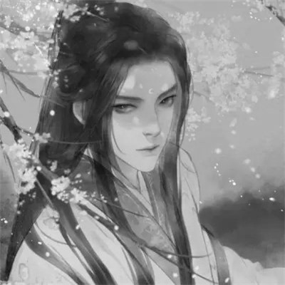 黑白古风男生头像高清，精选好看的水墨风侠客 / 书生头像图片合集 男生头像 第62张