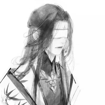 黑白古风男生头像高清，精选好看的水墨风侠客 / 书生头像图片合集 男生头像 第61张