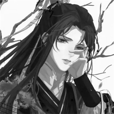 黑白古风男生头像高清，精选好看的水墨风侠客 / 书生头像图片合集 男生头像 第66张