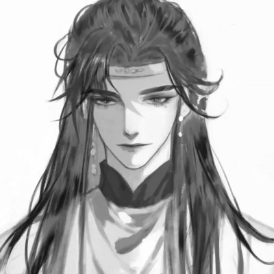 黑白古风男生头像高清，精选好看的水墨风侠客 / 书生头像图片合集 男生头像 第86张