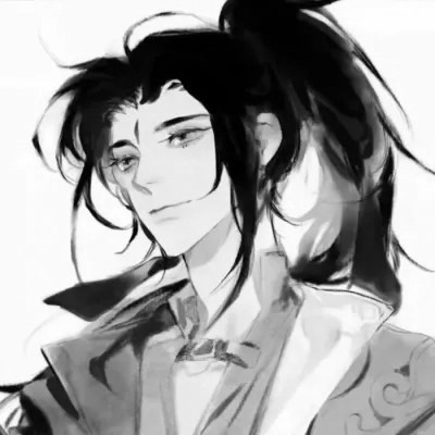 黑白古风男生头像高清，精选好看的水墨风侠客 / 书生头像图片合集 男生头像 第99张