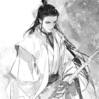 超酷古风黑白系动漫武侠男生头像来袭 男生头像 第91张