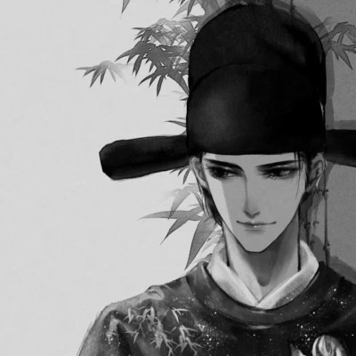 超帅的黑白古风男生头像，被帅晕 男生头像 第43张