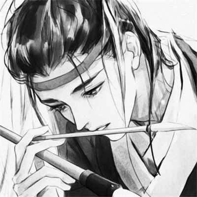 超帅的黑白古风男生头像，被帅晕 男生头像 第51张