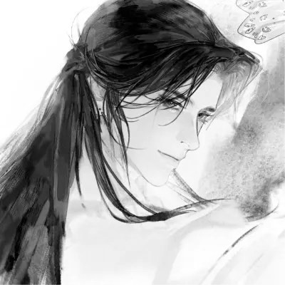 被黑白古风漫画男生头像狠狠拿捏 男生头像 第22张