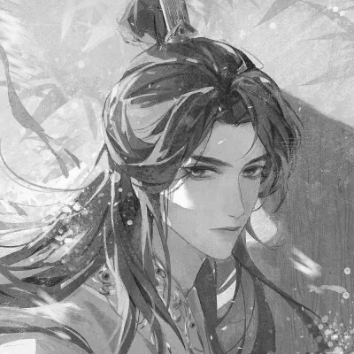 被黑白古风漫画男生头像狠狠拿捏 男生头像 第37张