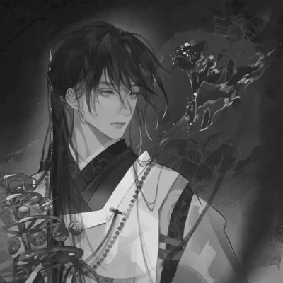被黑白古风漫画男生头像狠狠拿捏 男生头像 第43张