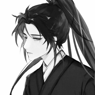 被黑白古风漫画男生头像狠狠拿捏 男生头像 第50张
