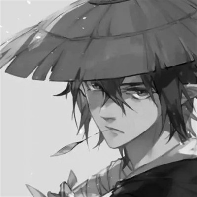 被黑白古风漫画男生头像狠狠拿捏 男生头像 第45张