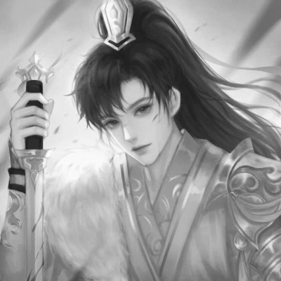 被黑白古风漫画男生头像狠狠拿捏 男生头像 第42张