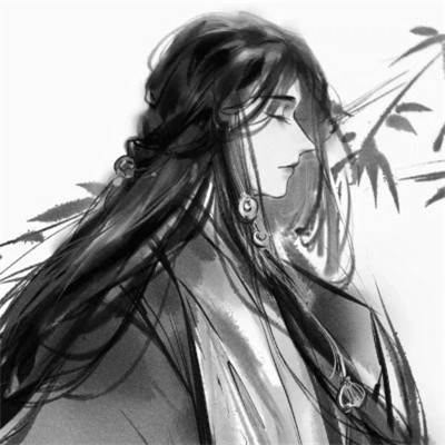 被黑白古风漫画男生头像狠狠拿捏 男生头像 第58张