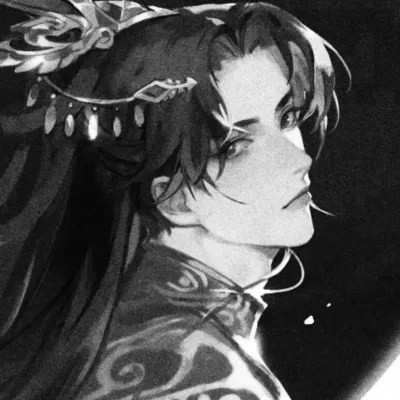 被黑白古风漫画男生头像狠狠拿捏 男生头像 第67张