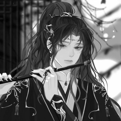被黑白古风漫画男生头像狠狠拿捏 男生头像 第73张