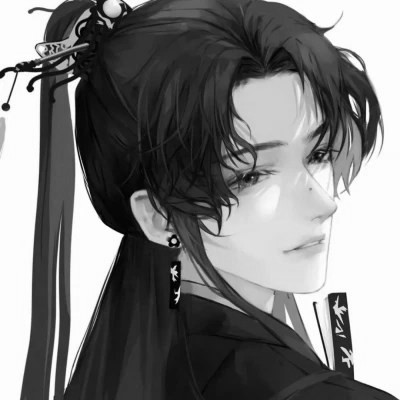 被黑白古风漫画男生头像狠狠拿捏 男生头像 第92张