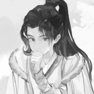 被黑白古风漫画男生头像狠狠拿捏 男生头像 第90张