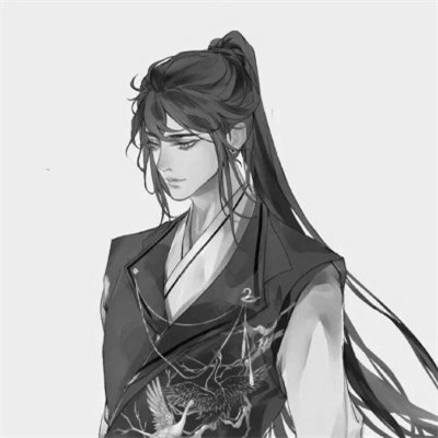 被黑白古风漫画男生头像狠狠拿捏 男生头像 第96张