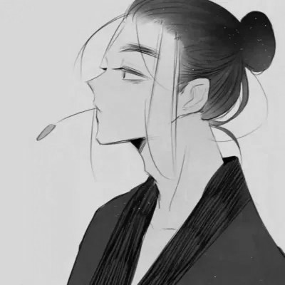 超绝！古风小众黑白男生头像来袭 男生头像 第65张