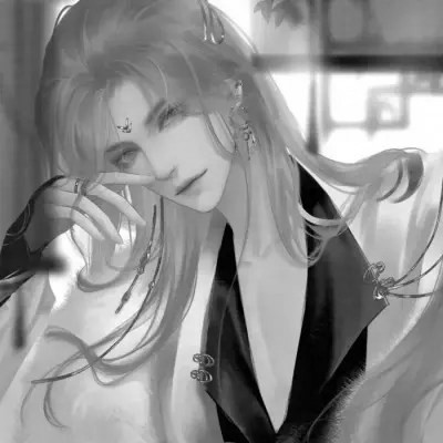 古风黑白漫画男生头像合集：水墨风侠客 / 书生 / 江湖少年插画素材 男生头像 第2张