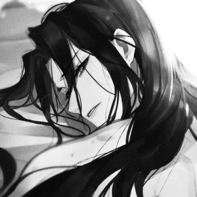 古风黑白漫画男生头像合集：水墨风侠客 / 书生 / 江湖少年插画素材 男生头像 第8张