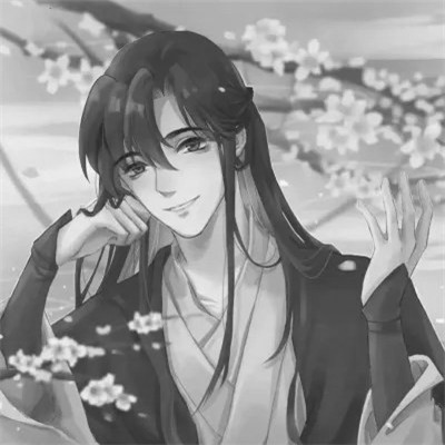 古风黑白漫画男生头像合集：水墨风侠客 / 书生 / 江湖少年插画素材 男生头像 第25张