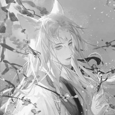 古风黑白漫画男生头像合集：水墨风侠客 / 书生 / 江湖少年插画素材 男生头像 第20张