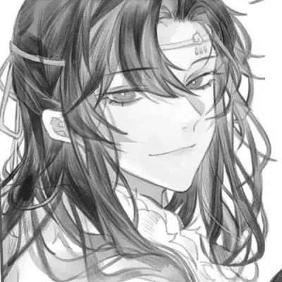 古风黑白漫画男生头像合集：水墨风侠客 / 书生 / 江湖少年插画素材 男生头像 第19张