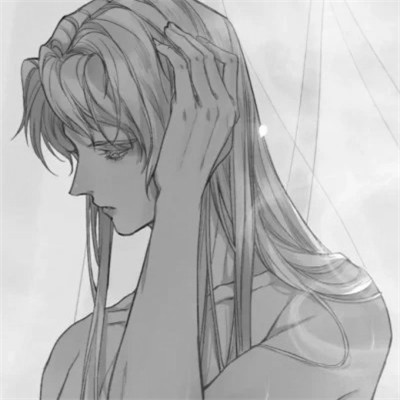 古风黑白漫画男生头像合集：水墨风侠客 / 书生 / 江湖少年插画素材 男生头像 第39张