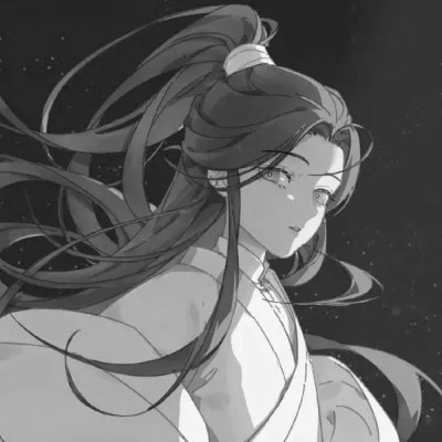 古风黑白漫画男生头像合集：水墨风侠客 / 书生 / 江湖少年插画素材 男生头像 第64张