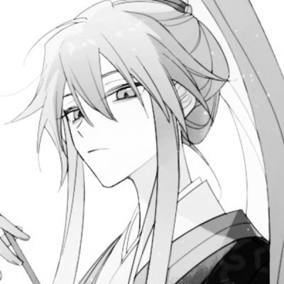古风黑白漫画男生头像合集：水墨风侠客 / 书生 / 江湖少年插画素材 男生头像 第68张