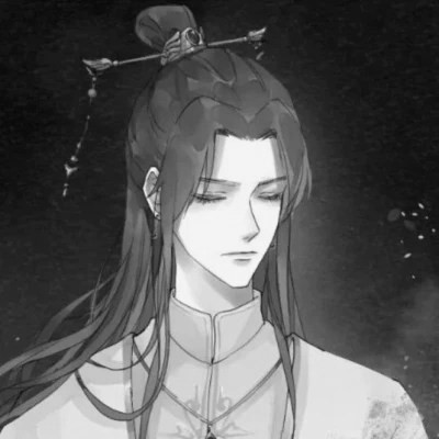 古风黑白漫画男生头像合集：水墨风侠客 / 书生 / 江湖少年插画素材 男生头像 第84张