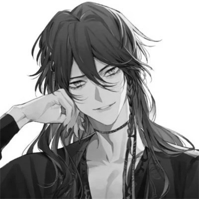 古风黑白漫画男生头像合集：水墨风侠客 / 书生 / 江湖少年插画素材 男生头像 第98张