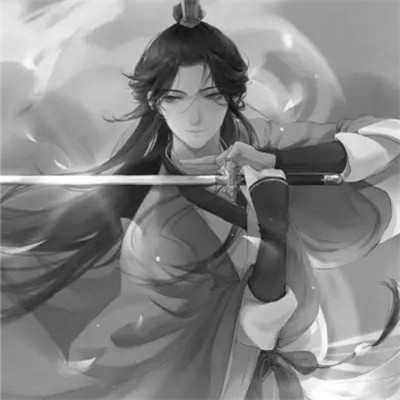 100张男生高清古风黑白头像合集 男生头像 第21张