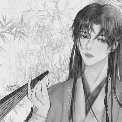 100张男生高清古风黑白头像合集 男生头像 第78张