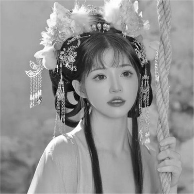 超绝！微信高清黑白女生头像大集合 女生头像 第30张
