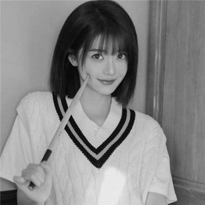 超绝！微信高清黑白女生头像大集合 女生头像 第53张