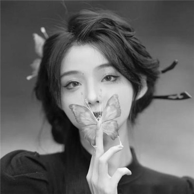 超绝！微信高清黑白女生头像大集合 女生头像 第46张
