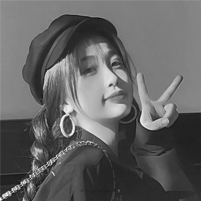 超绝！微信高清黑白女生头像大集合 女生头像 第69张