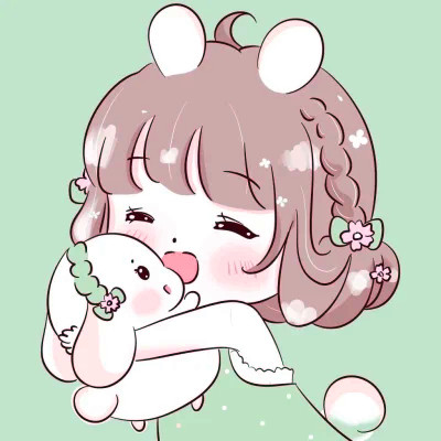 卡通幼稚可爱的一对两张情侣头像合集 情侣头像 第88张