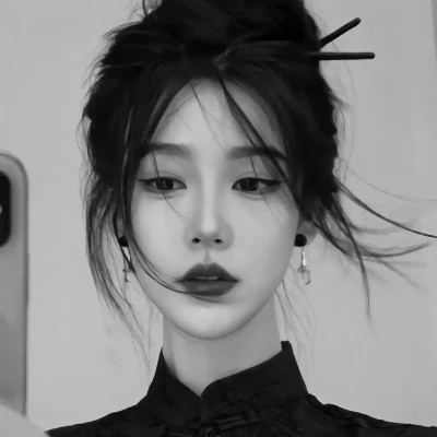 「黑白美女高冷头像」高清合集！冷艳御姐风 / 拽姐范头像无水印下载 女生头像 第64张