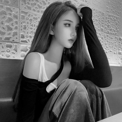 超绝！100张高质量黑白温柔女生头像来袭 女生头像 第86张