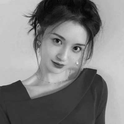 必看！100张女生黑白微信头像大集合，高级感拉满 女生头像 第75张