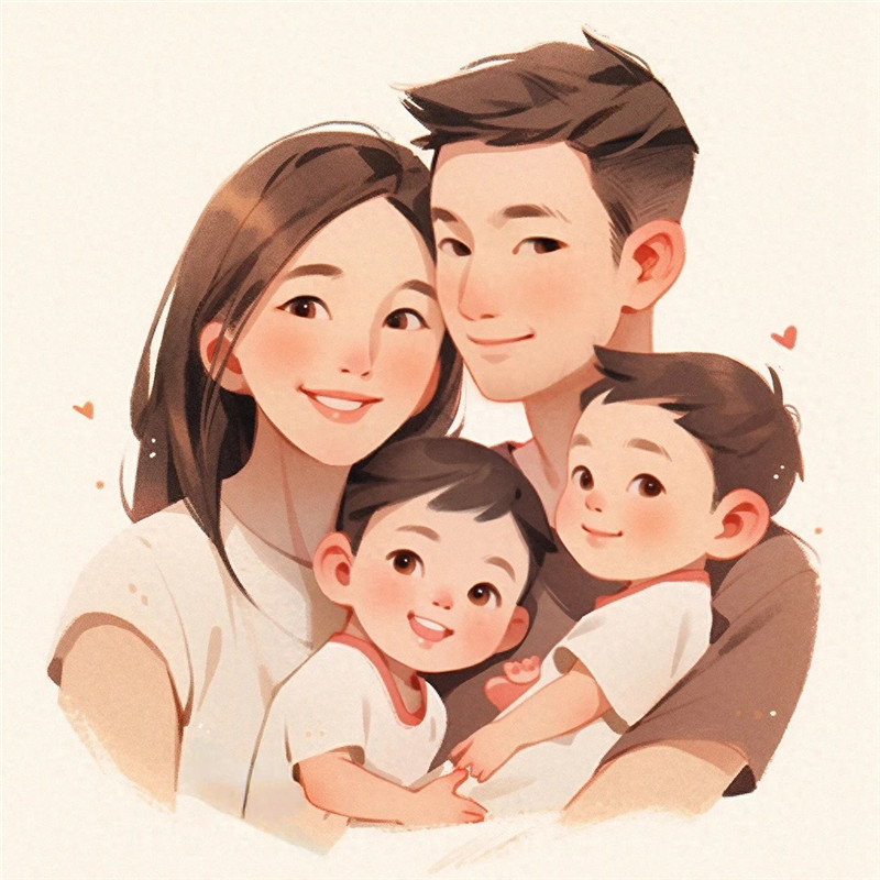 萌化啦！可可爱爱一家人亲子头像来袭 其它头像 第9张