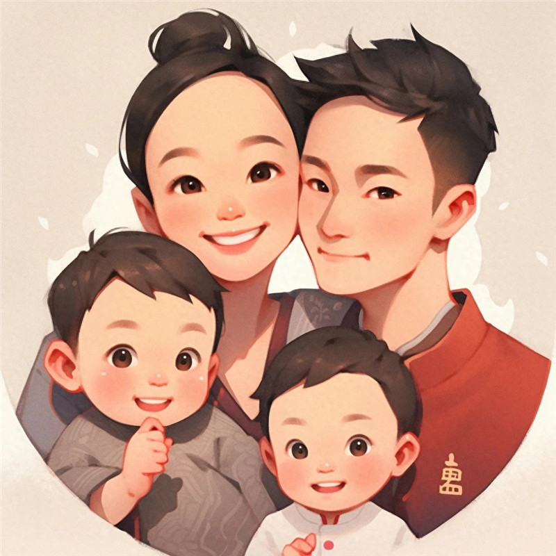 萌化啦！可可爱爱一家人亲子头像来袭 其它头像 第13张