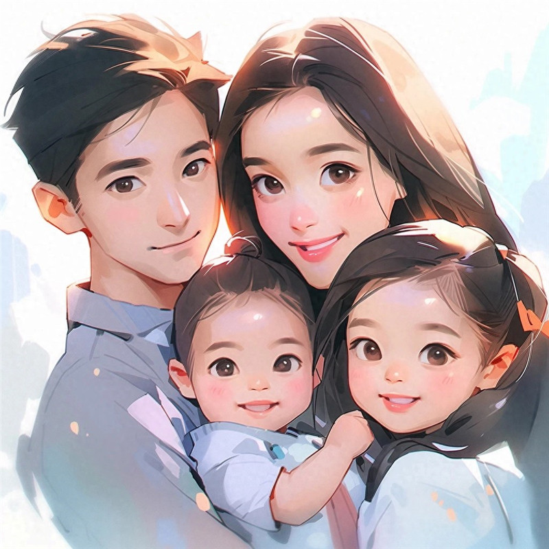 萌化啦！可可爱爱一家人亲子头像来袭 其它头像 第16张